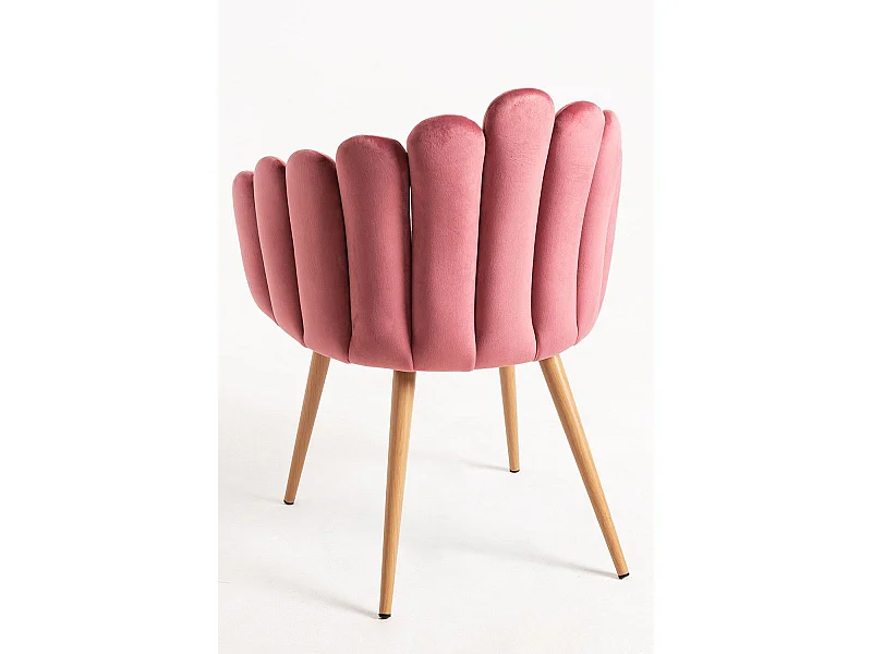 Sillas Comedor - Sillón Main Terciopelo - Rosa