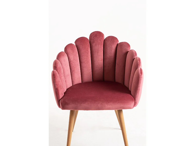 Sillas Comedor - Sillón Main Terciopelo - Rosa