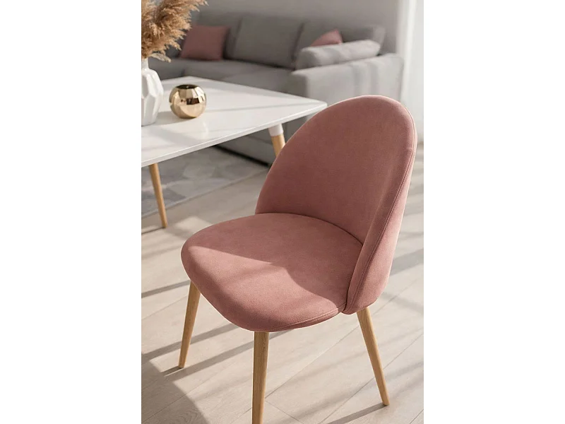 Packs Sillas Comedor - Pack 4 Sillas Vint Terciopelo - Rosa