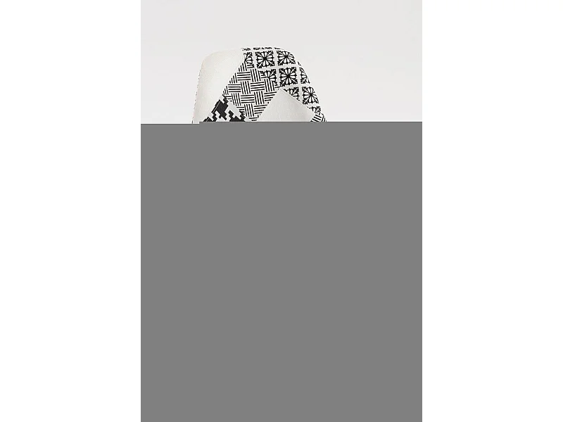 Sillas Comedor - Silla Synk Patchwork - Patchwork blanco y negro
