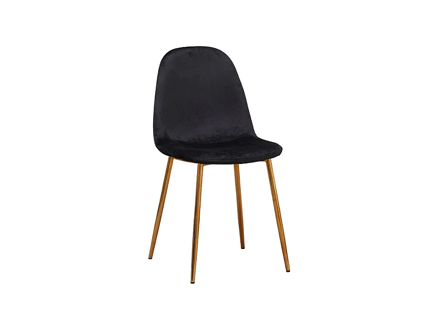 Sillas Comedor - Silla Golden Teok Terciopelo - Negro