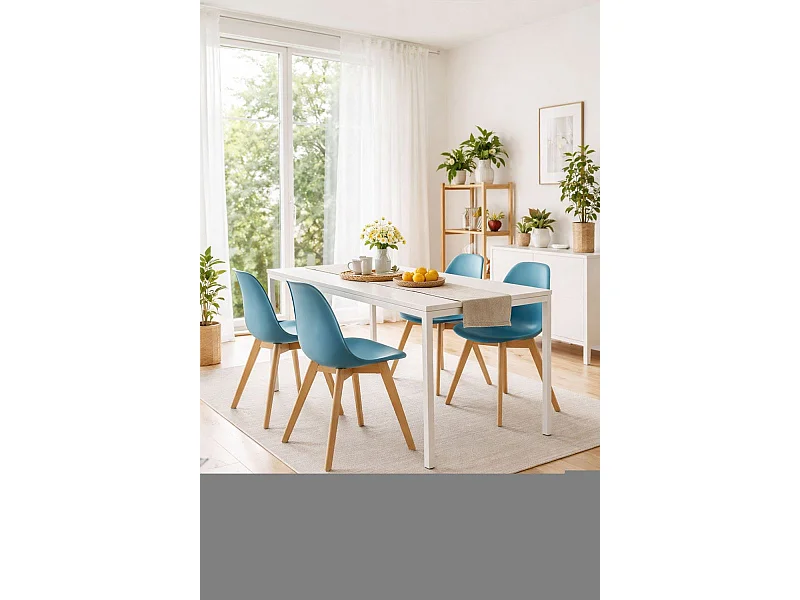 Packs Sillas Comedor - Pack 4 Sillas Kelen - Verde azulado