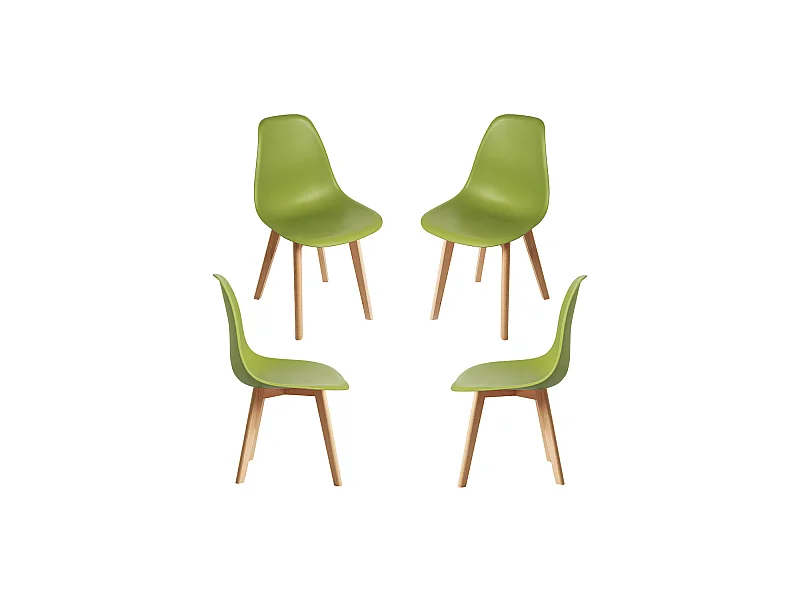 Packs Sillas Comedor - Pack 4 Sillas Kelen - Verde