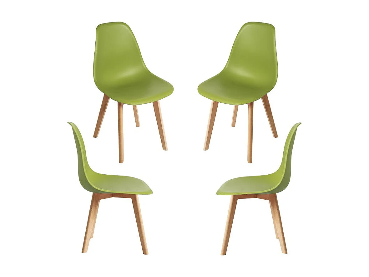 Packs Sillas Comedor - Pack 4 Sillas Kelen - Verde