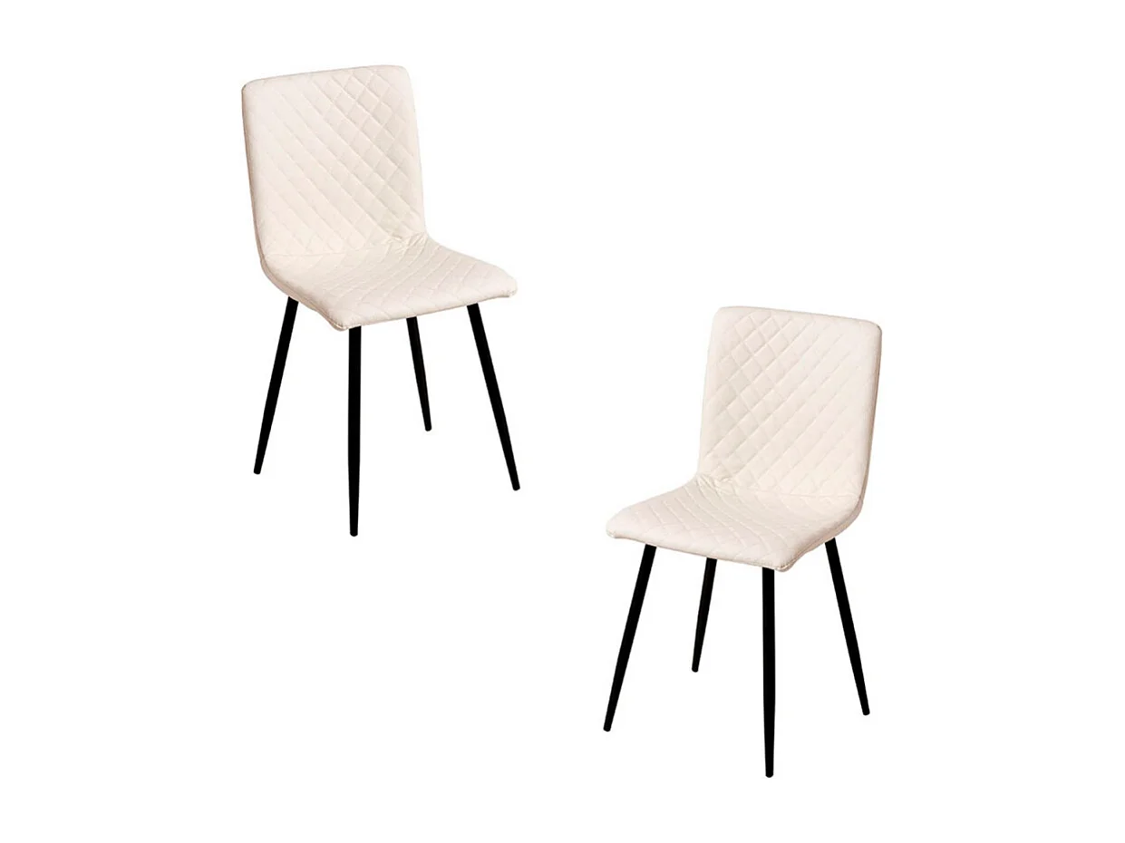 Packs Sillas Comedor - Pack 2 Sillas Rom Polipiel - Blanco