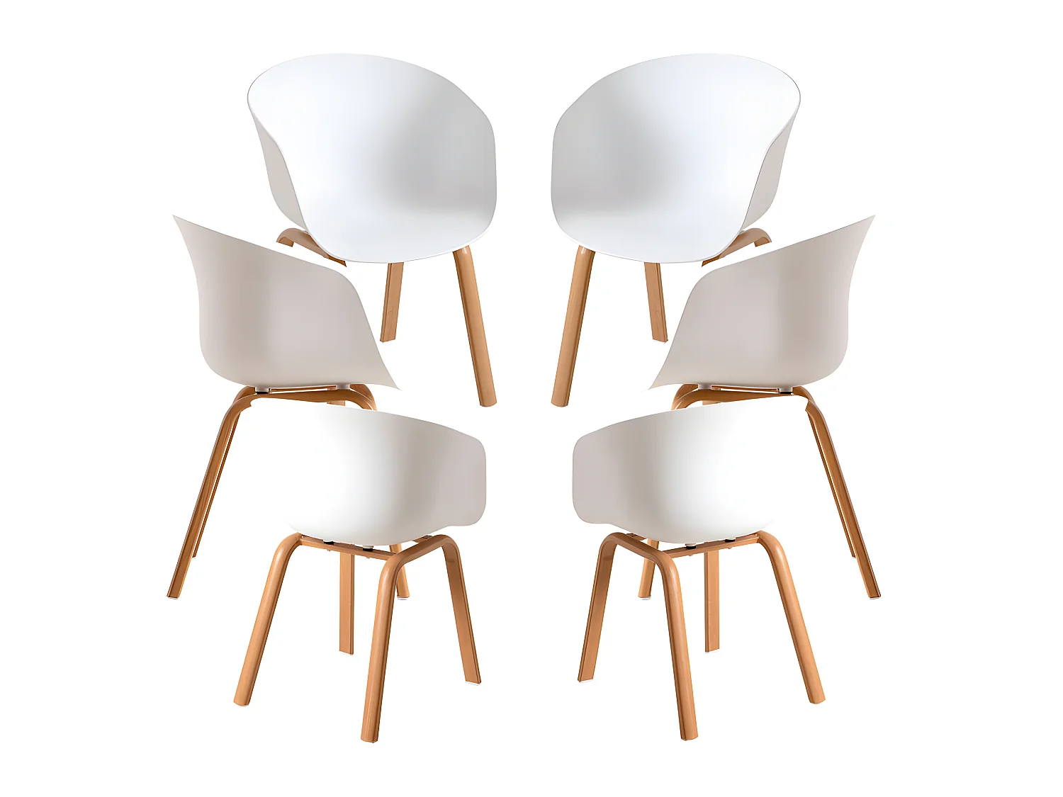 Packs Sillas Comedor - Pack 6 Sillas Hema - Blanco