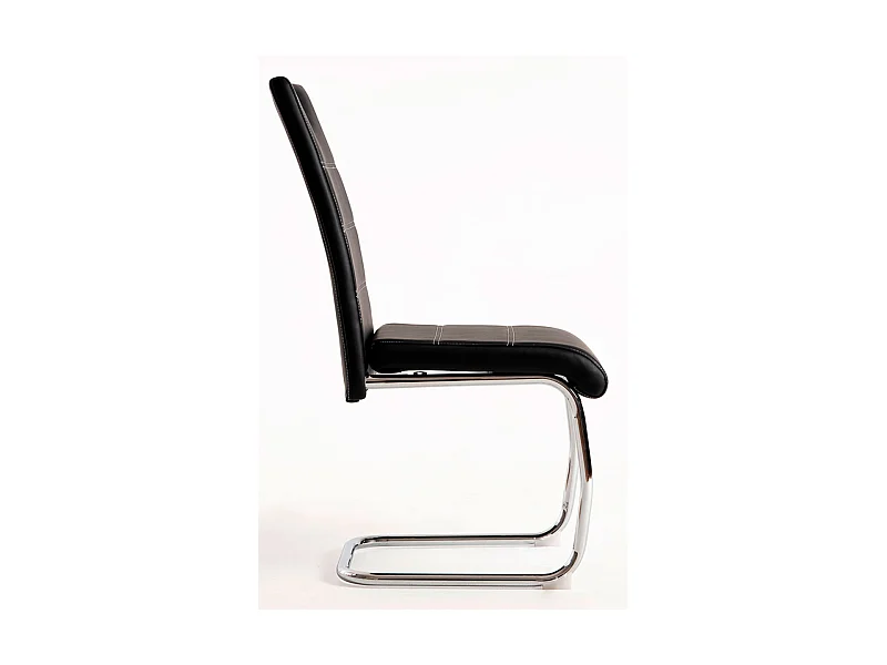 Sillas Comedor - Silla Hallen Polipiel - Negro