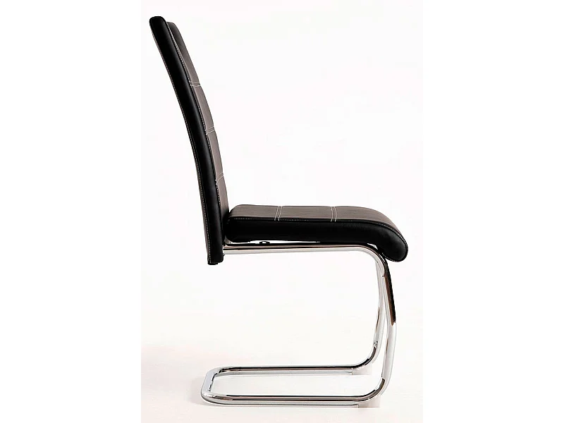 Sillas Comedor - Silla Hallen Polipiel - Negro