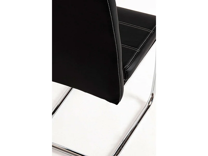 Sillas Comedor - Silla Hallen Polipiel - Negro