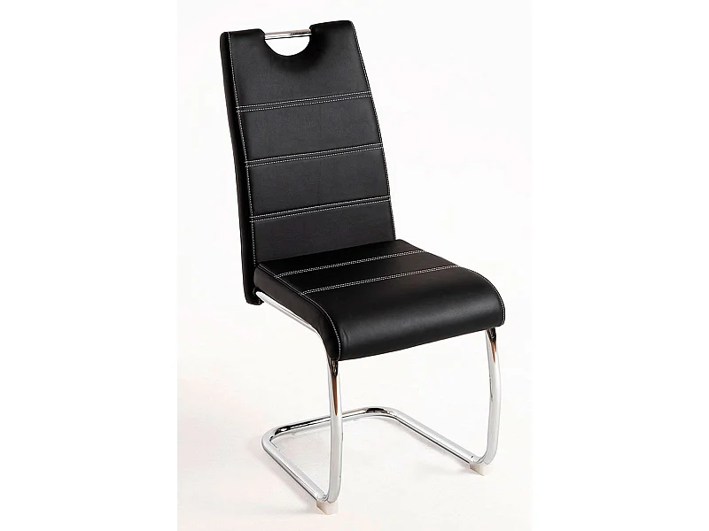 Sillas Comedor - Silla Hallen Polipiel - Negro