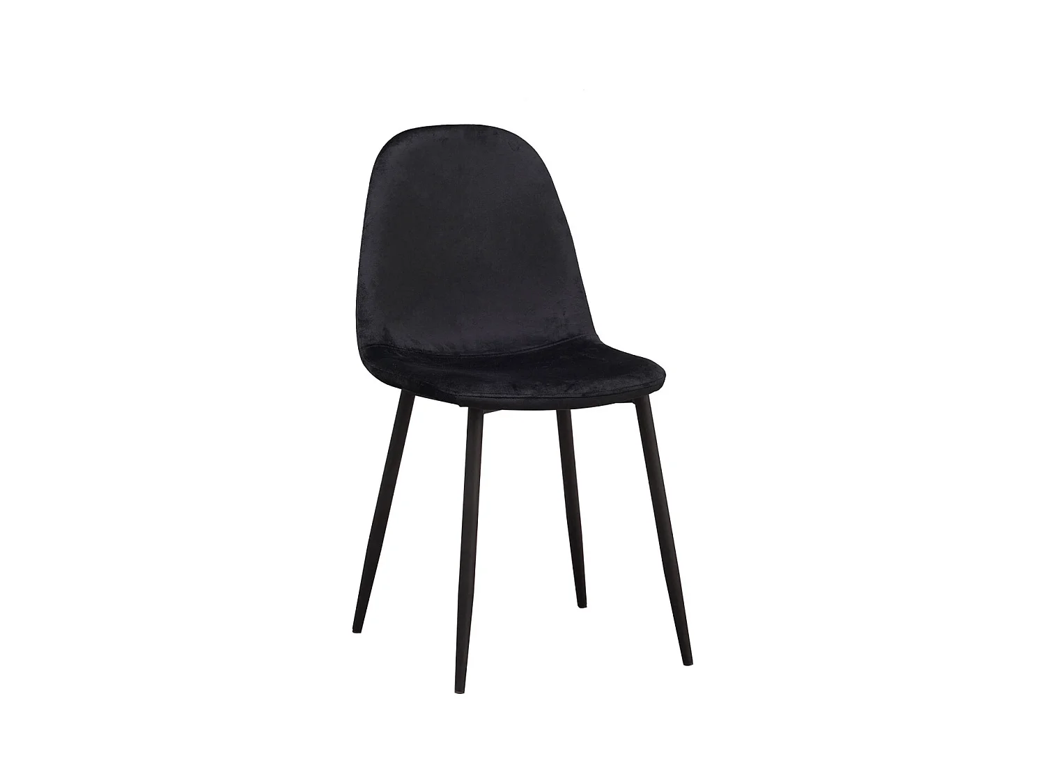 Silla Teok Black Terciopelo - Negro