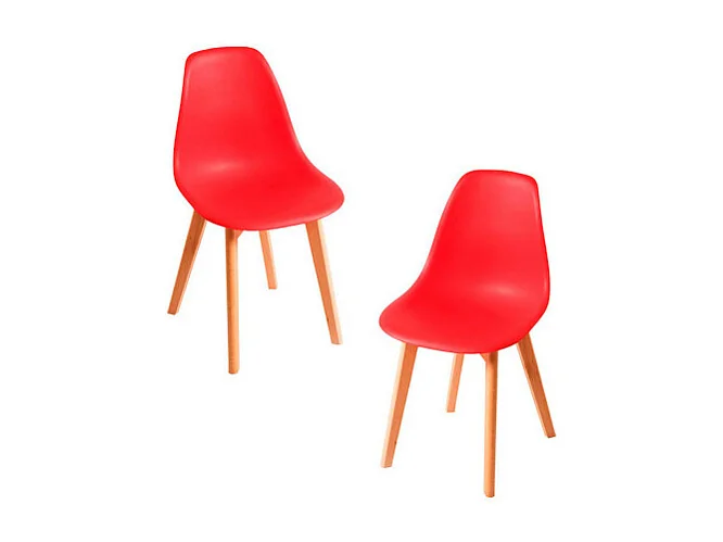 Packs Sillas Comedor - Pack 2 Sillas Kelen - Rojo