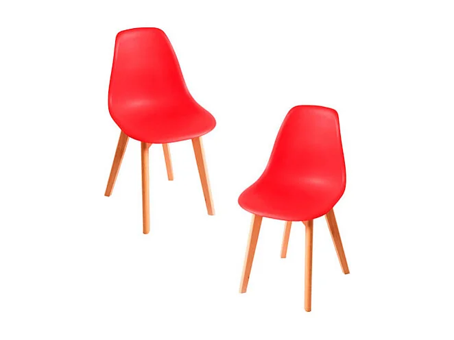 Packs Sillas Comedor - Pack 2 Sillas Kelen - Rojo