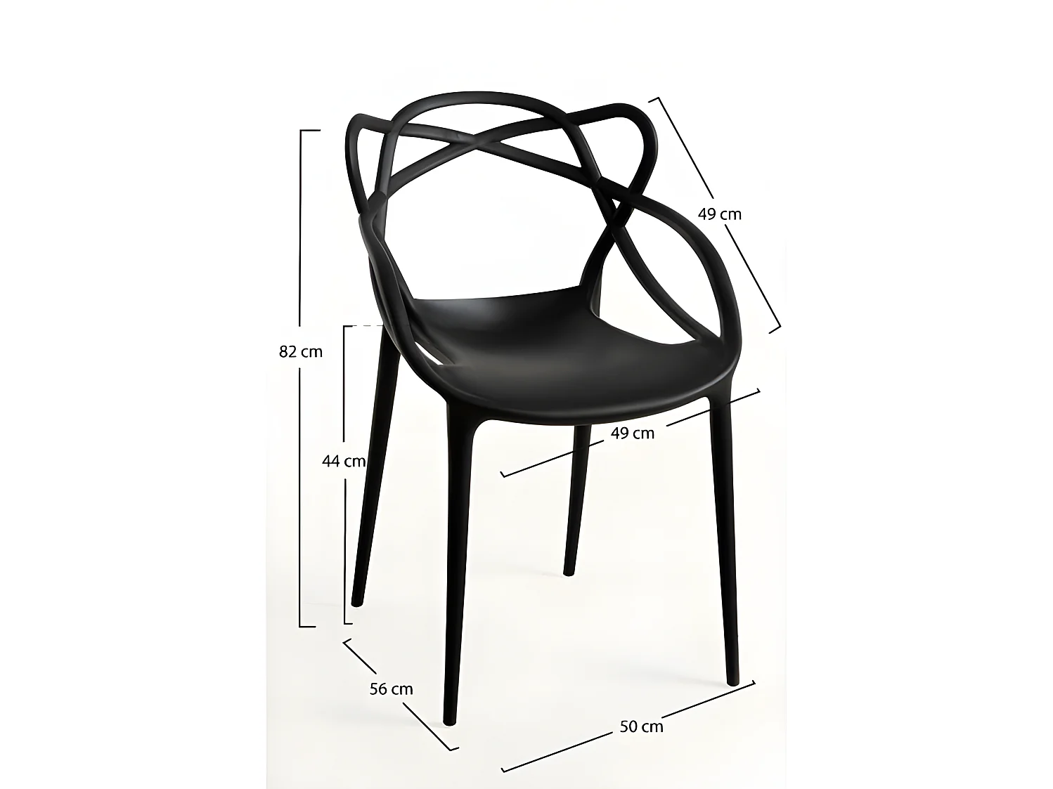 Sillas Comedor - Silla Lowa - Negro