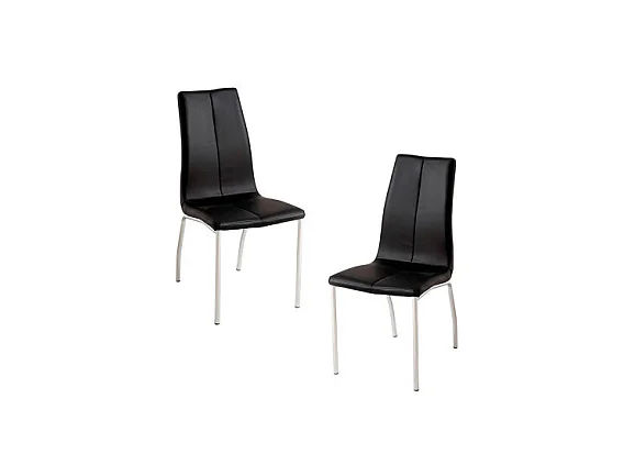 Packs Sillas Comedor - Pack 2 Sillas Humi Polipiel - Negro