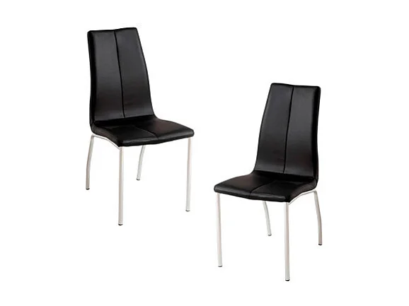 Packs Sillas Comedor - Pack 2 Sillas Humi Polipiel - Negro