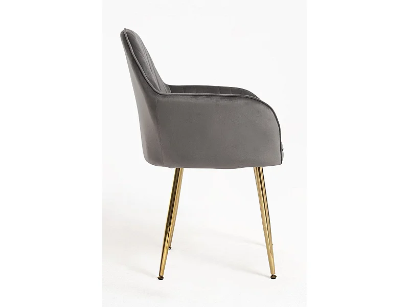 Sillas Comedor - Silla Chic Golden - Gris oscuro