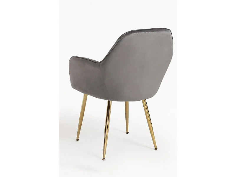 Sillas Comedor - Silla Chic Golden - Gris oscuro