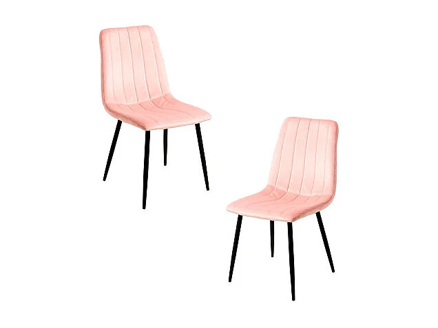 Packs Sillas Comedor - Pack 2 Sillas Liny Terciopelo - Rosa