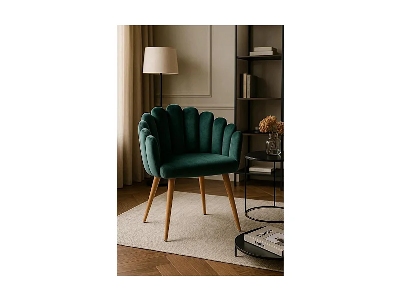 Sillas Comedor - Sillón Main Terciopelo - Verde