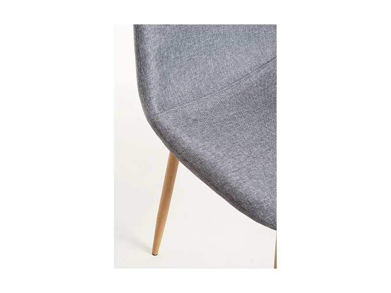 Packs Sillas Comedor - Pack 4 Sillas Teok Tela - Gris claro