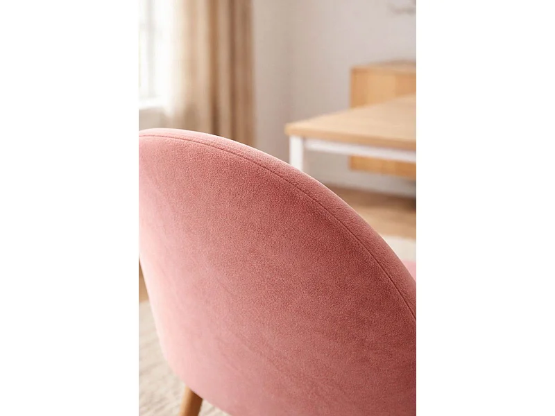 Sillas Comedor - Silla Vint Terciopelo - Rosa