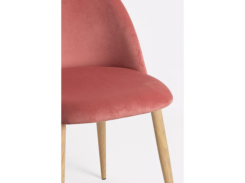 Sillas Comedor - Silla Vint Terciopelo - Rosa