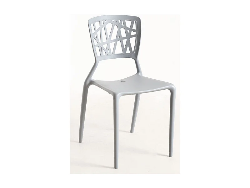 Sillas Comedor - Silla Delta - Gris claro