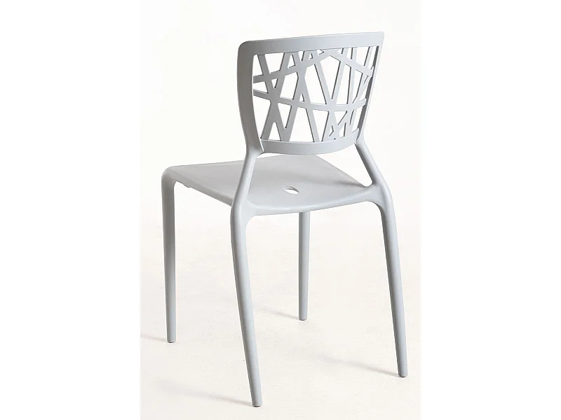 Sillas Comedor - Silla Delta - Gris claro