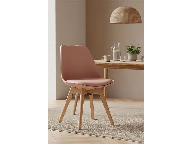 Sillas Comedor - Silla Synk Basic - Rosa Avellana