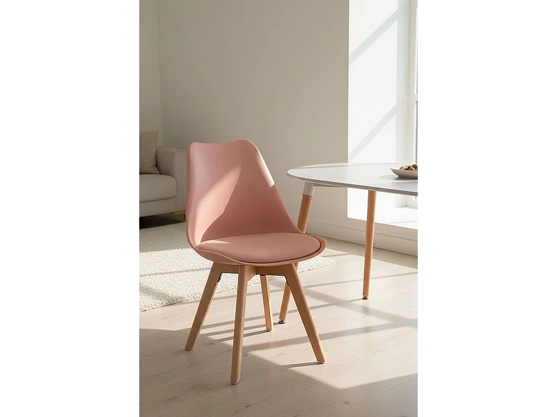 Sillas Comedor - Silla Synk Basic - Rosa Avellana