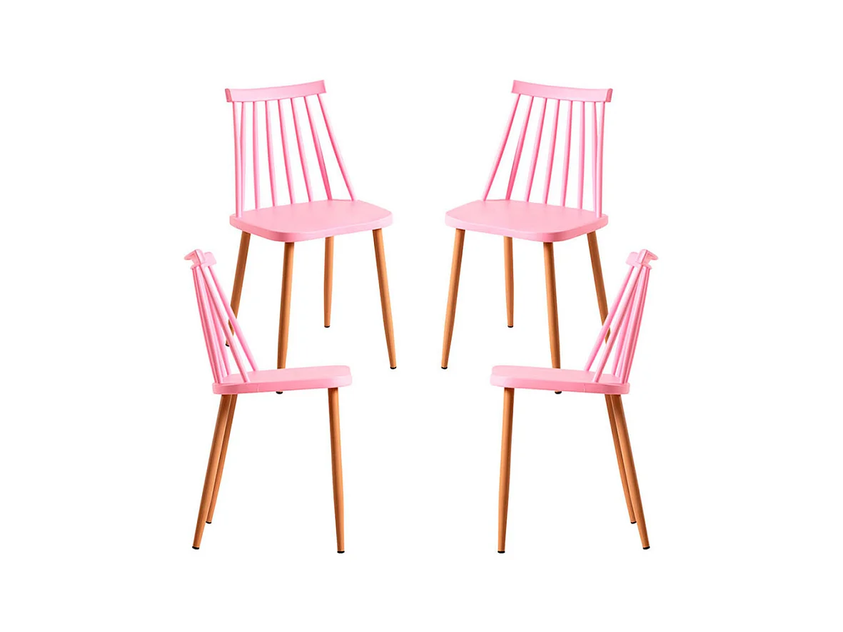 Packs Sillas Comedor - Pack 4 Sillas Bik - Rosa
