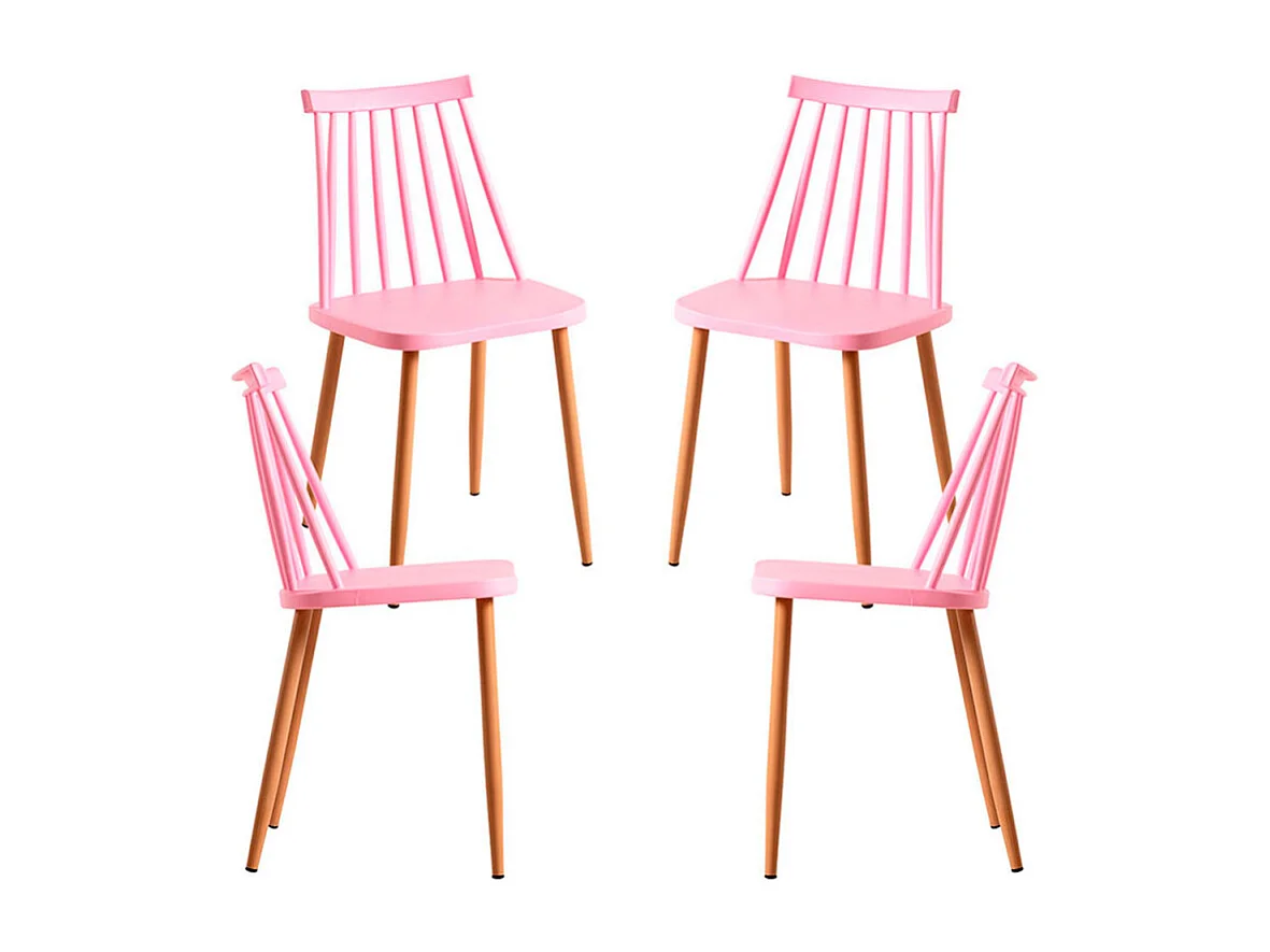 Packs Sillas Comedor - Pack 4 Sillas Bik - Rosa
