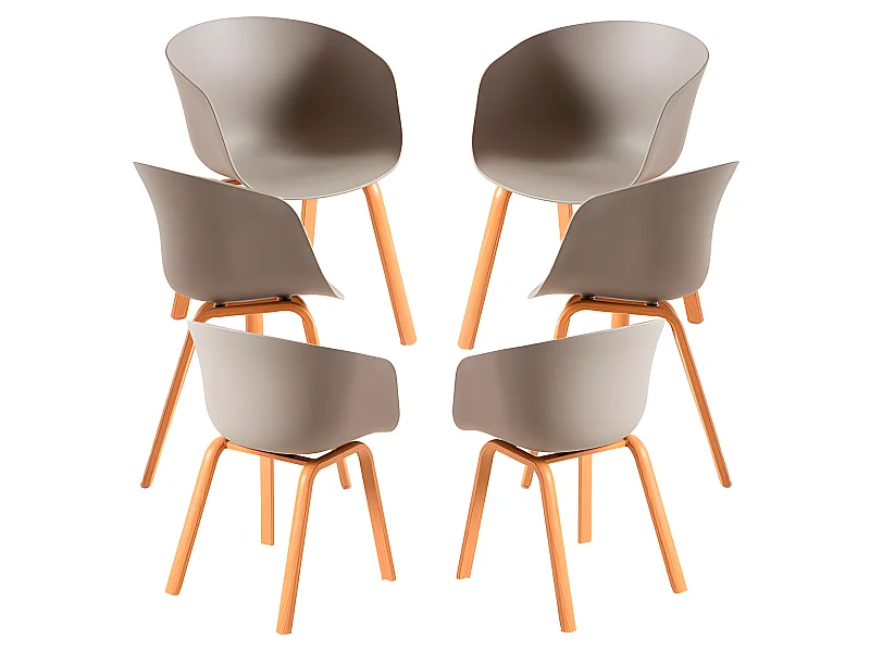 Packs Sillas Comedor - Pack 6 Sillas Hema - Gris