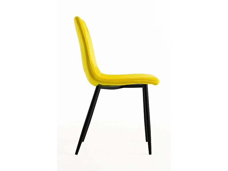 Sillas Comedor - Silla Liny Terciopelo - Amarillo