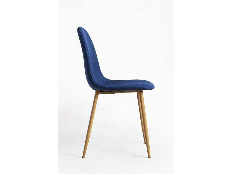 Sillas Comedor - Silla Teok Tela - Azul