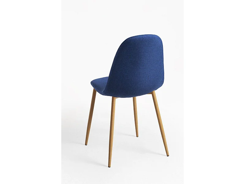 Sillas Comedor - Silla Teok Tela - Azul