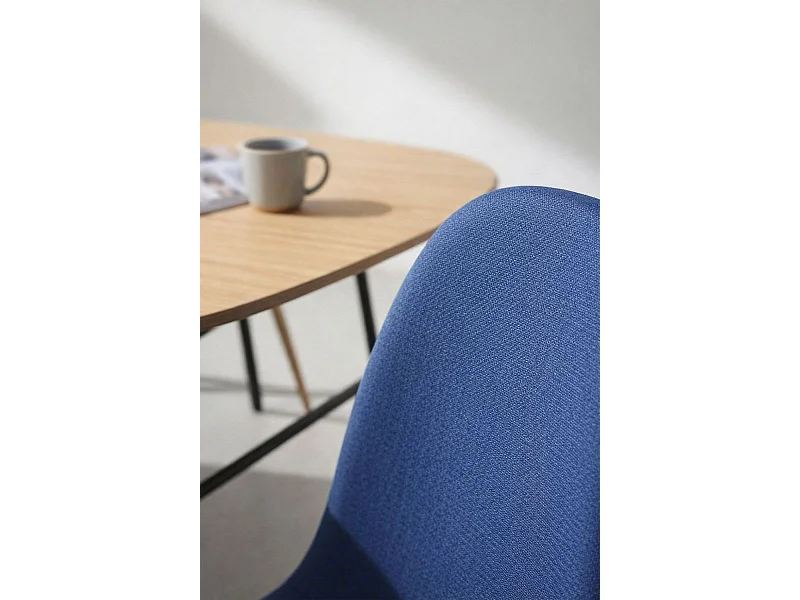 Sillas Comedor - Silla Teok Tela - Azul