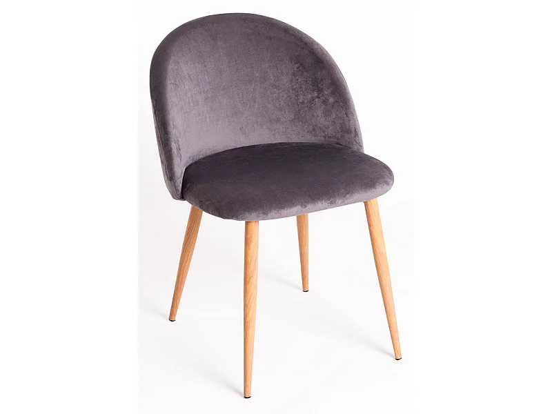 Packs Sillas Comedor - Pack 6 Sillas Vint Terciopelo - Gris oscuro