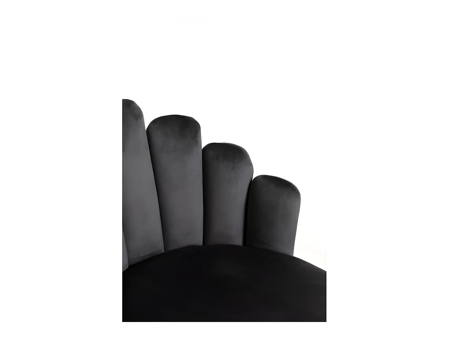 Packs Sillas Comedor - Pack 2 Sillas Hand Terciopelo Patas Negras - Gris oscuro
