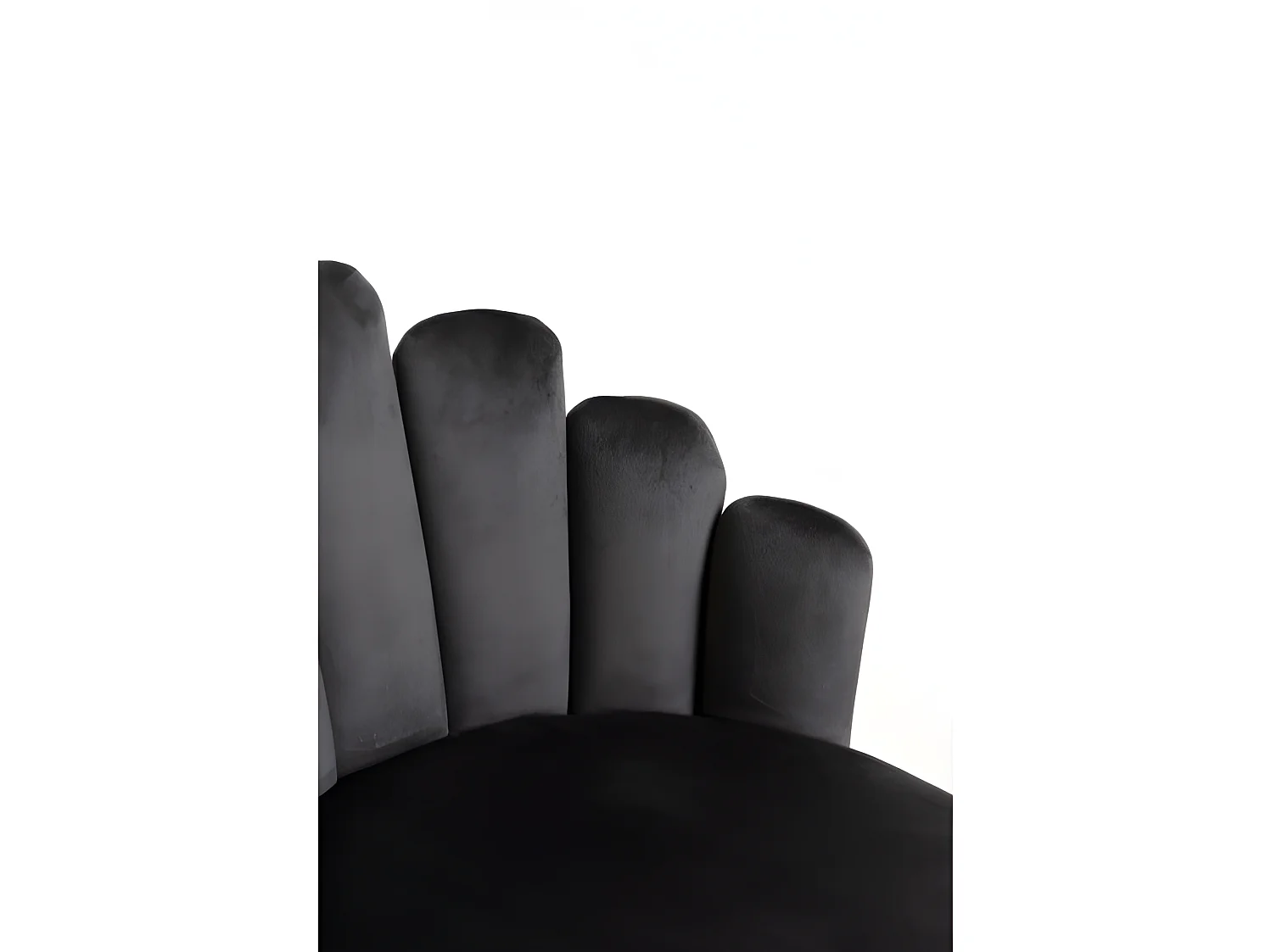 Packs Sillas Comedor - Pack 2 Sillas Hand Terciopelo Patas Negras - Gris oscuro
