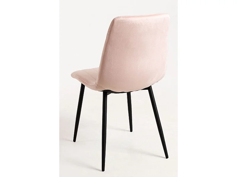 Sillas Comedor - Silla Liny Terciopelo - Rosa