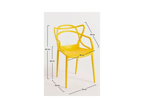 Sillas Comedor - Silla Korme - Amarillo