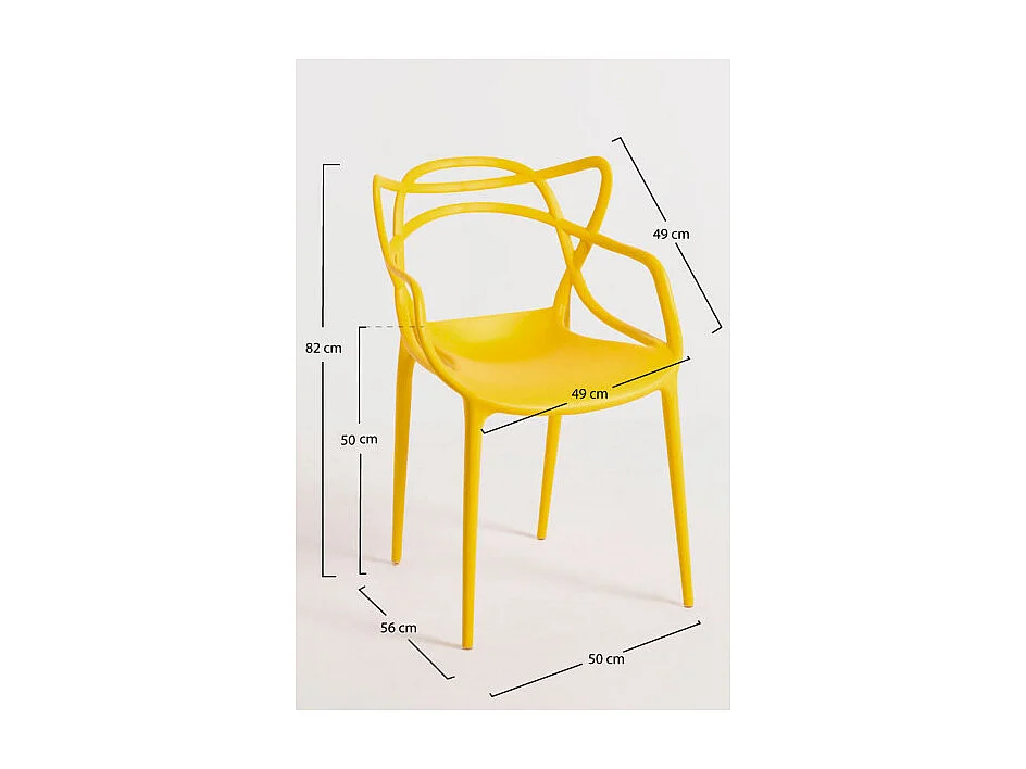 Sillas Comedor - Silla Korme - Amarillo