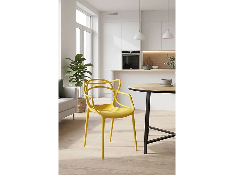 Sillas Comedor - Silla Korme - Amarillo