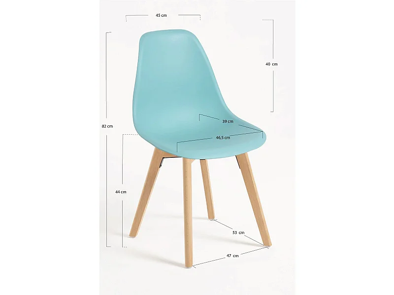 Packs Sillas Comedor - Pack 2 Sillas Kelen - Aguamarina