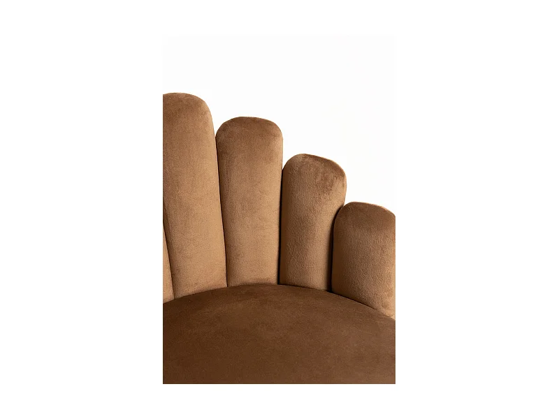 Packs Sillas Comedor - Pack 6 Sillas Hand Patas Negras Terciopelo - Marrón