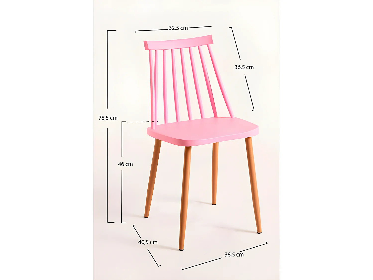 Sillas Comedor - Silla Bik - Rosa