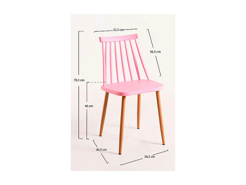 Sillas Comedor - Silla Bik - Rosa