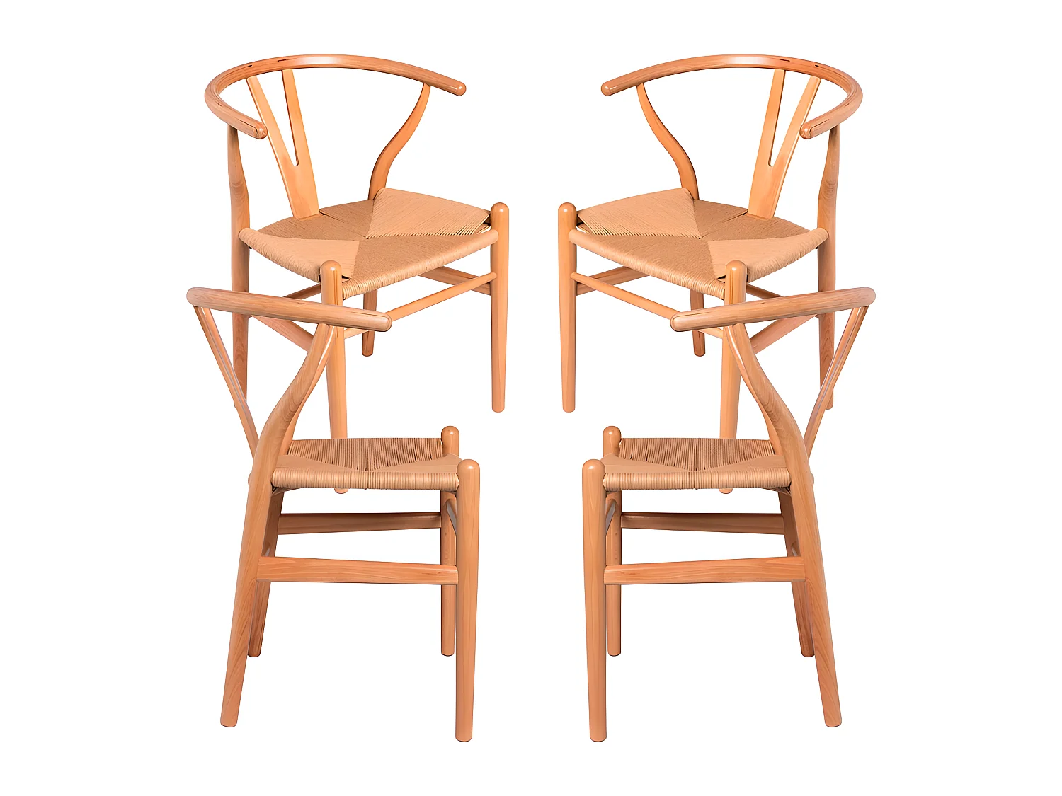 Packs Sillas Comedor - Pack 4 Sillas Wis Madera - Marrón